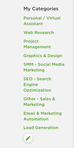 job categories